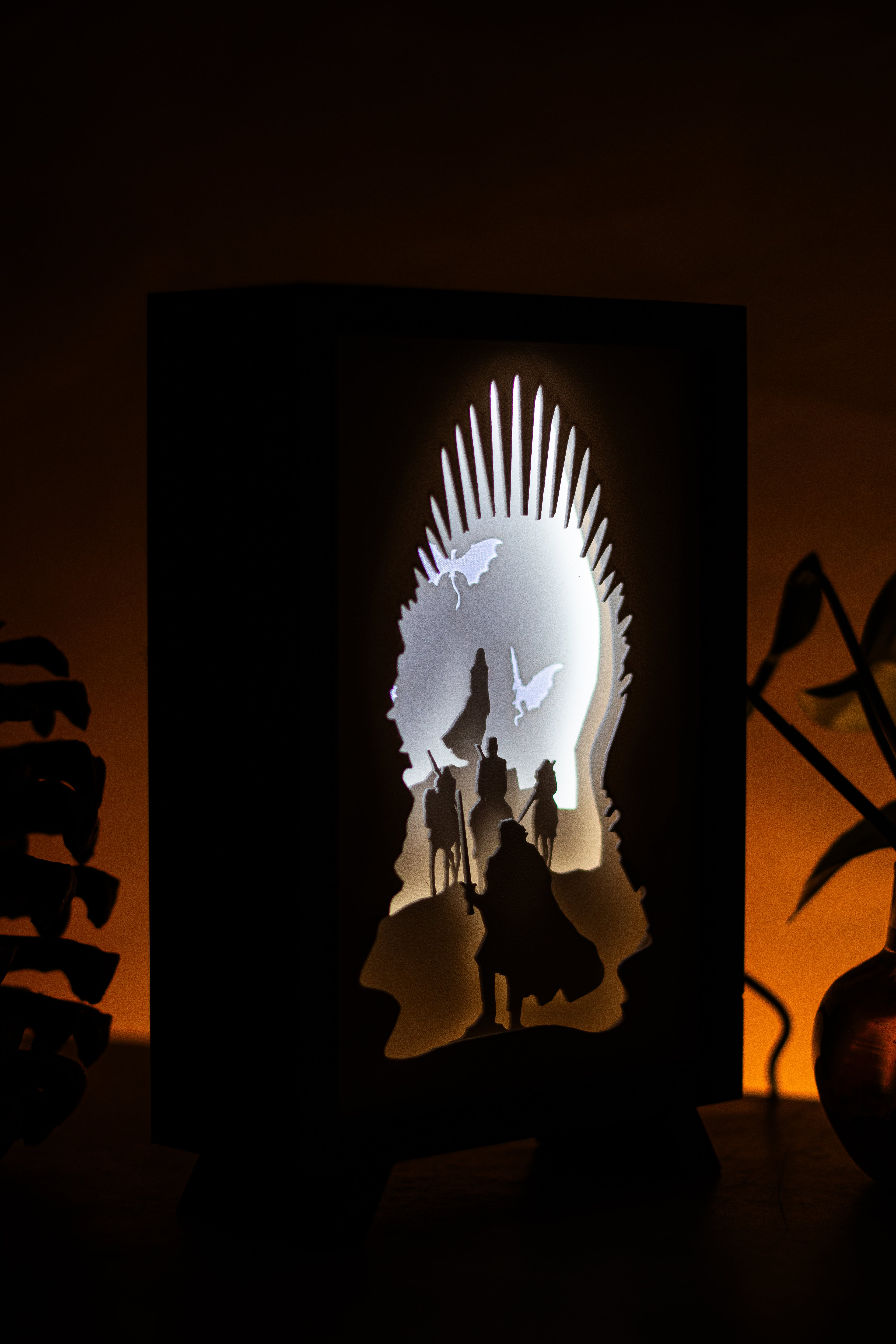 Game of Thrones Series Shadowbox | 3D Layered RGB LED Art Décor