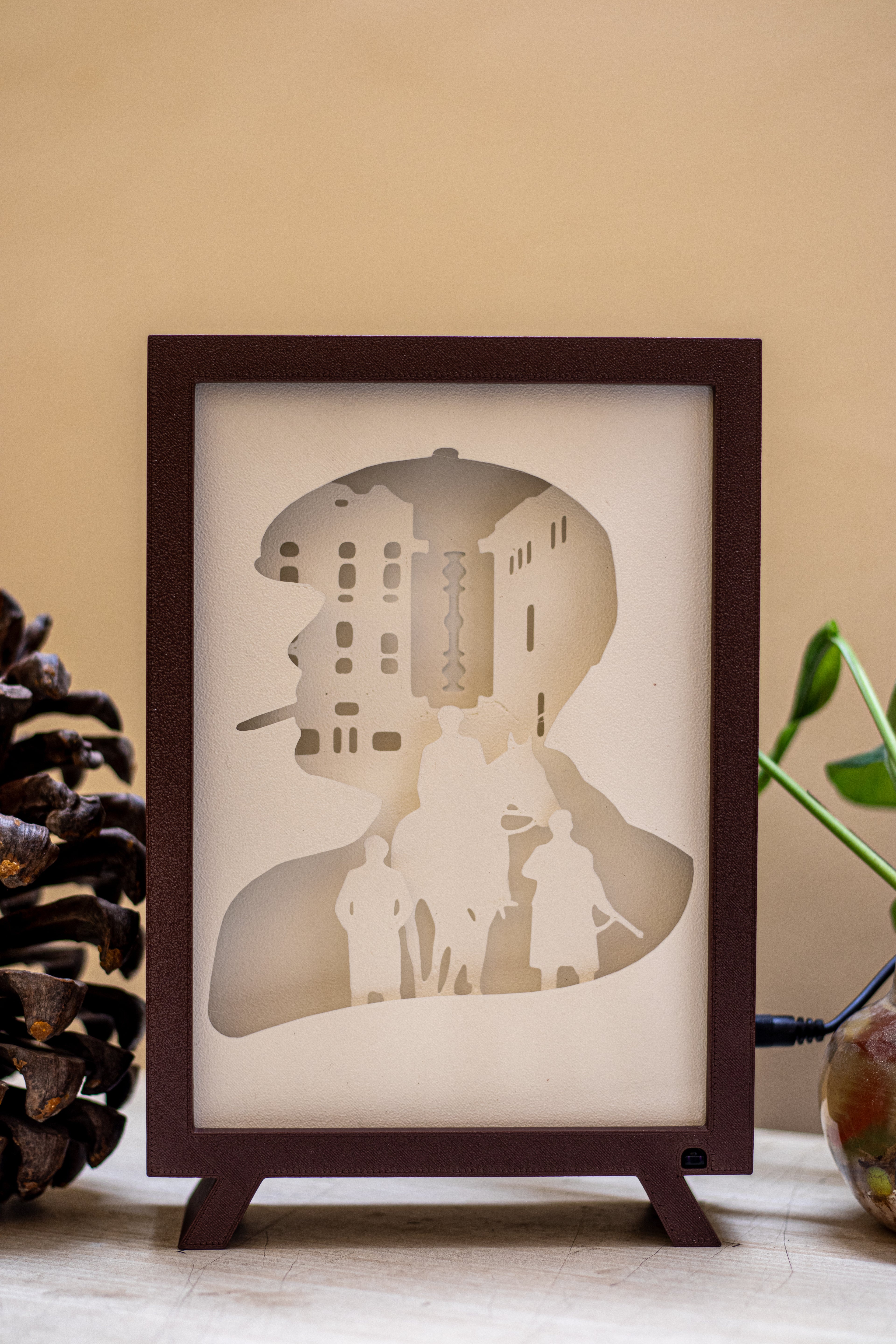 Peaky Blinders Series Shadowbox | 3D Layered RGB LED Art Décor