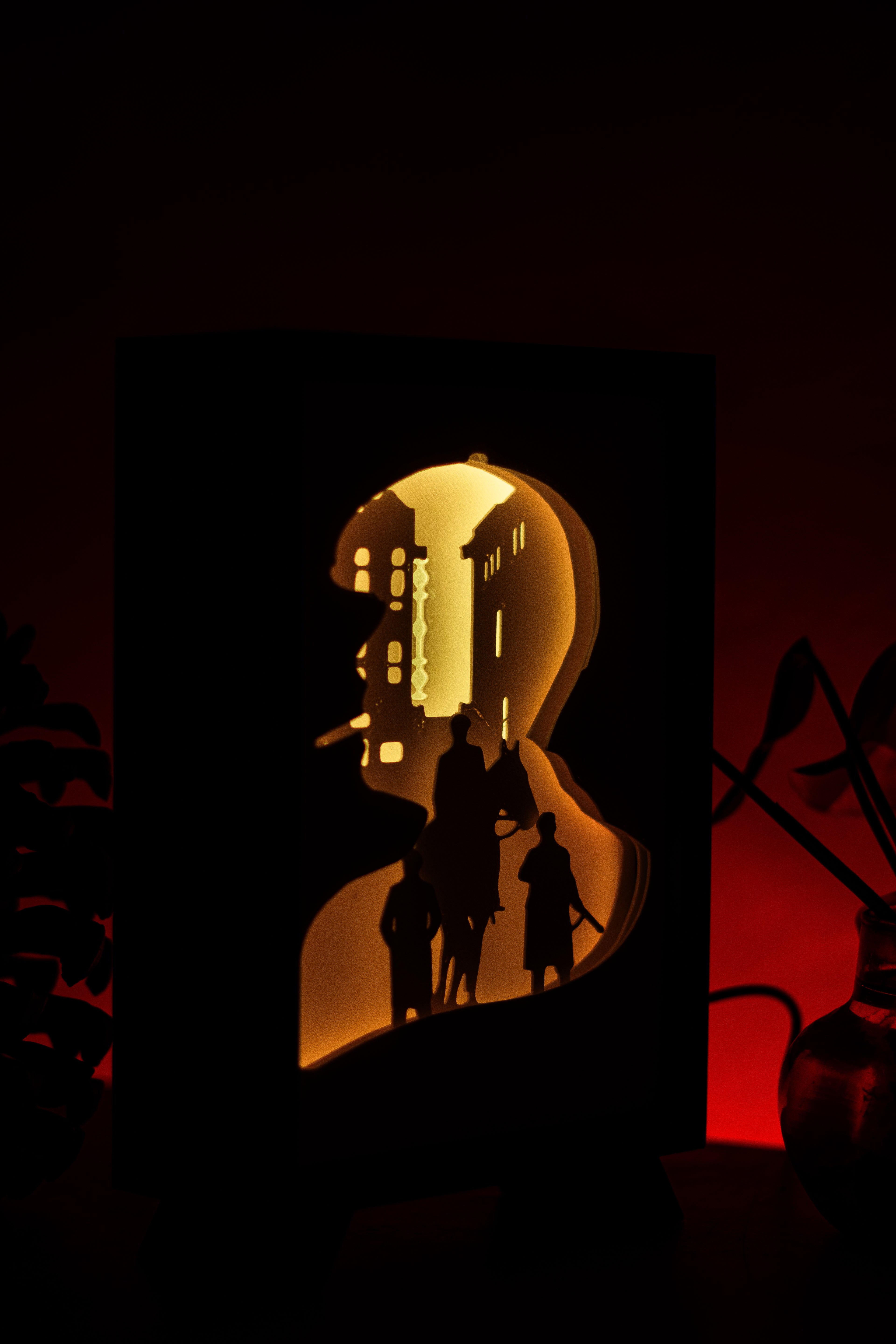 Peaky Blinders Series Shadowbox | 3D Layered RGB LED Art Décor