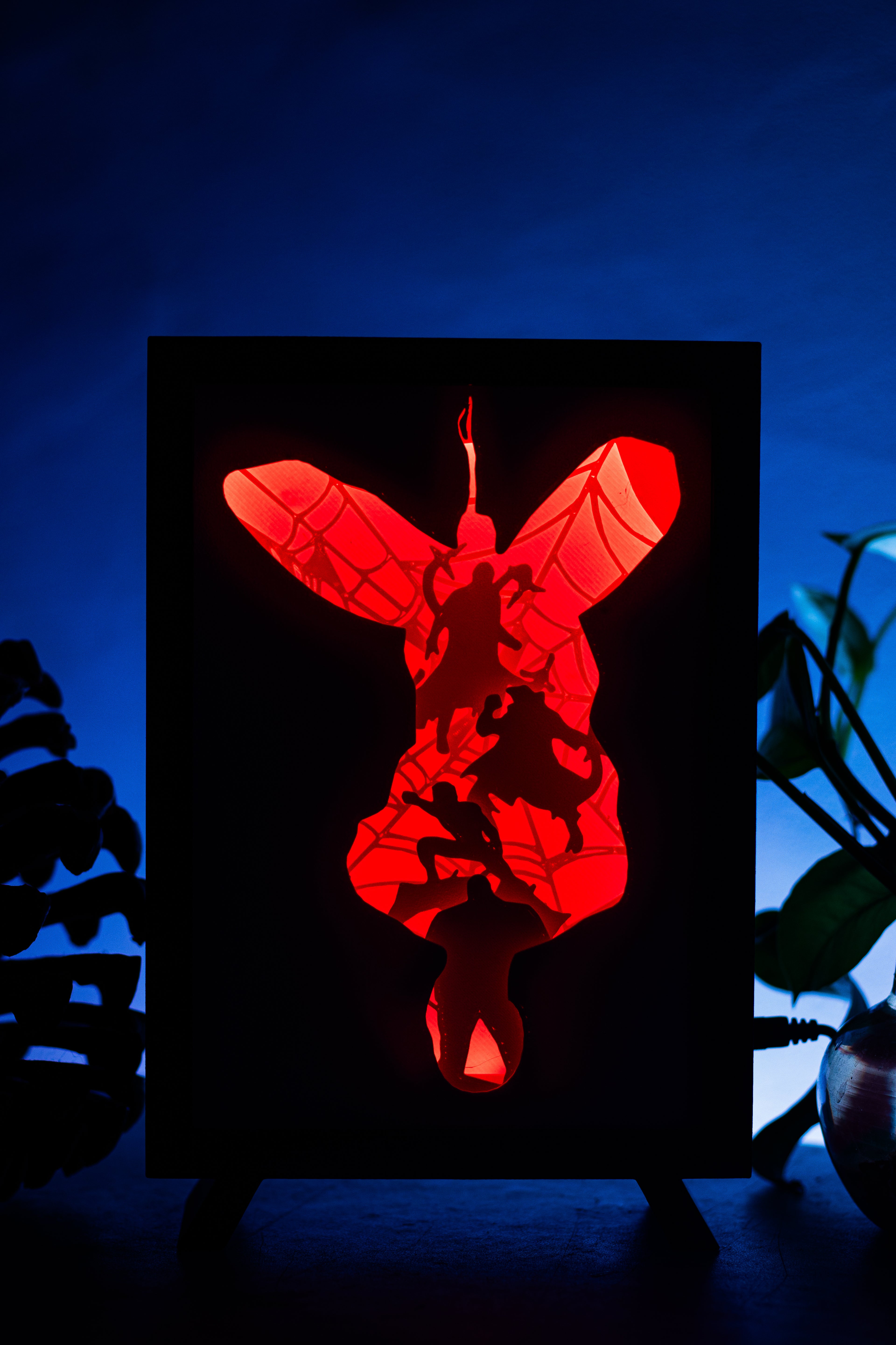 Spider-Man Shadowbox | 3D Layered RGB LED Art Décor