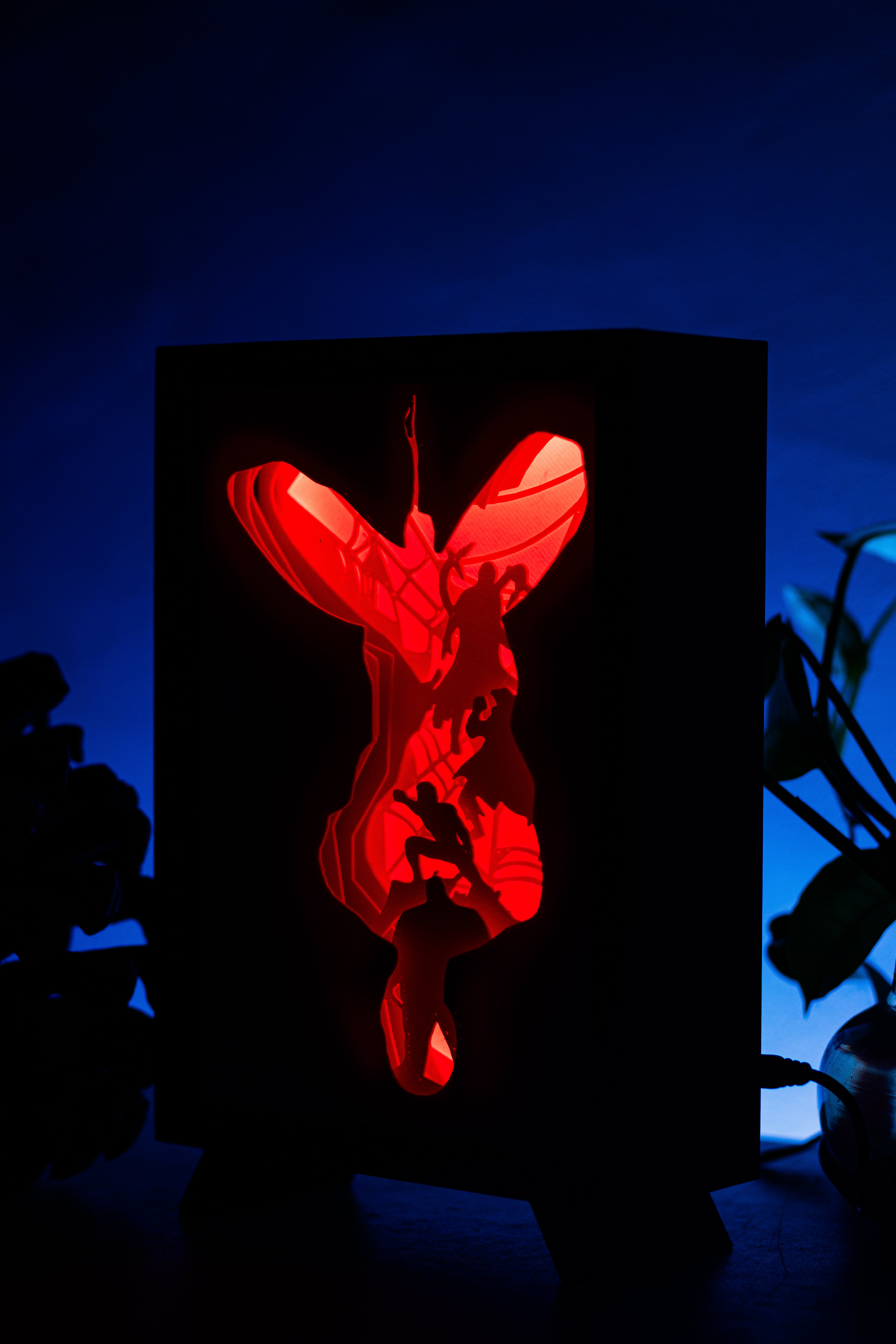Spider-Man Shadowbox | 3D Layered RGB LED Art Décor