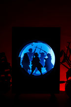 Demon Slayer Anime Shadowbox | 3D Layered RGB LED Art Décor