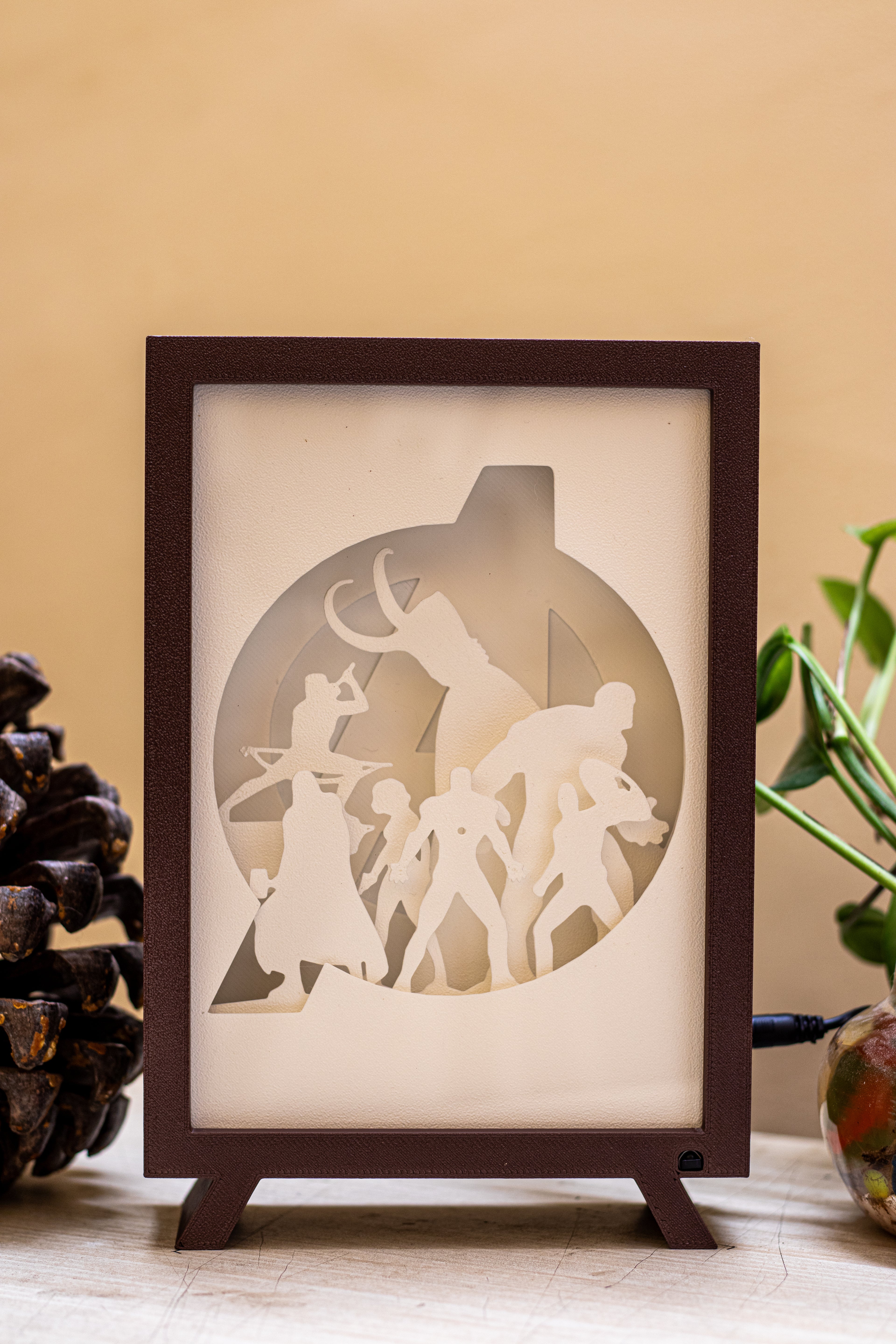 Avengers Shadowbox | 3D Layered RGB LED Art Décor