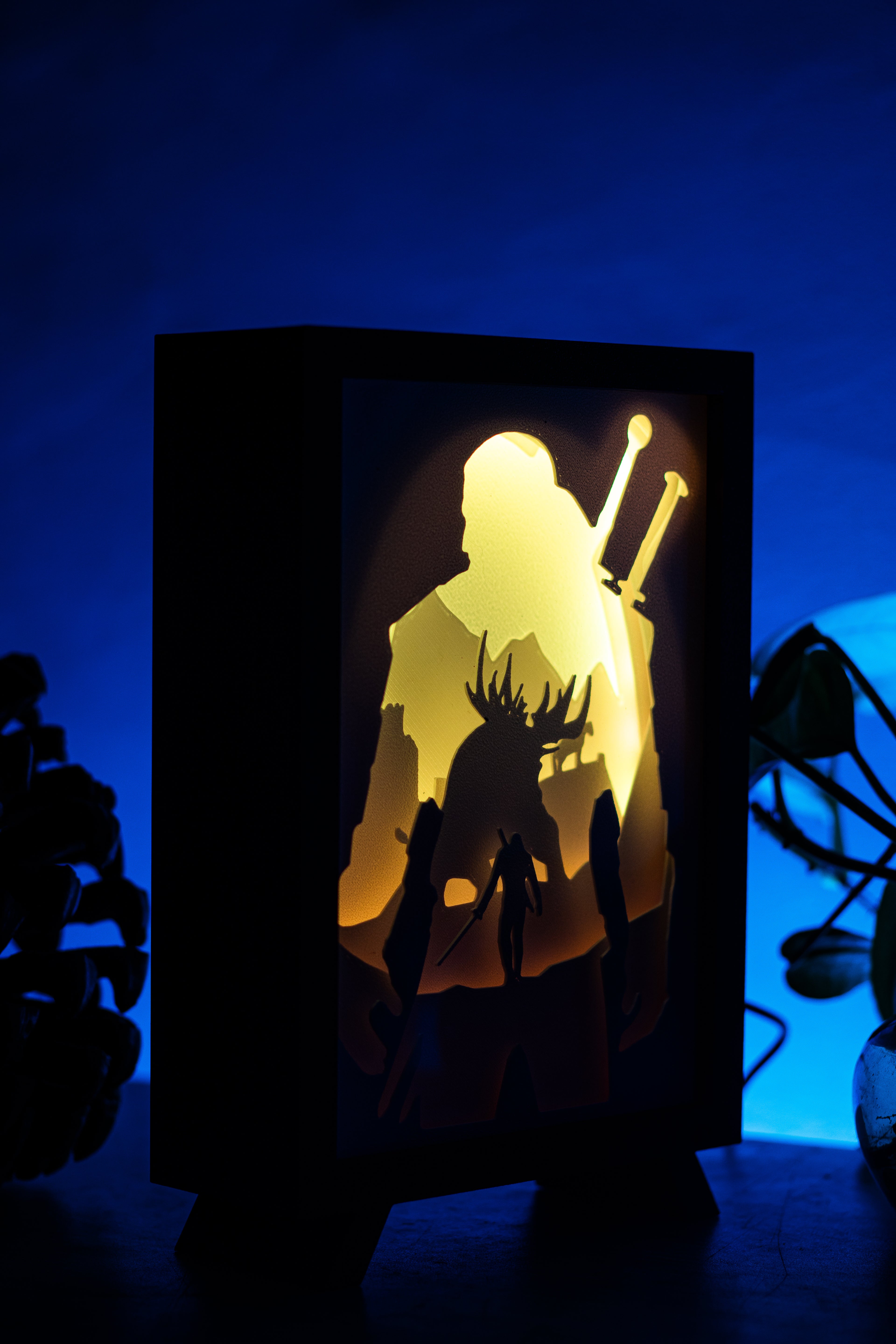 The Witcher Series Shadowbox | 3D Layered RGB LED Art Décor