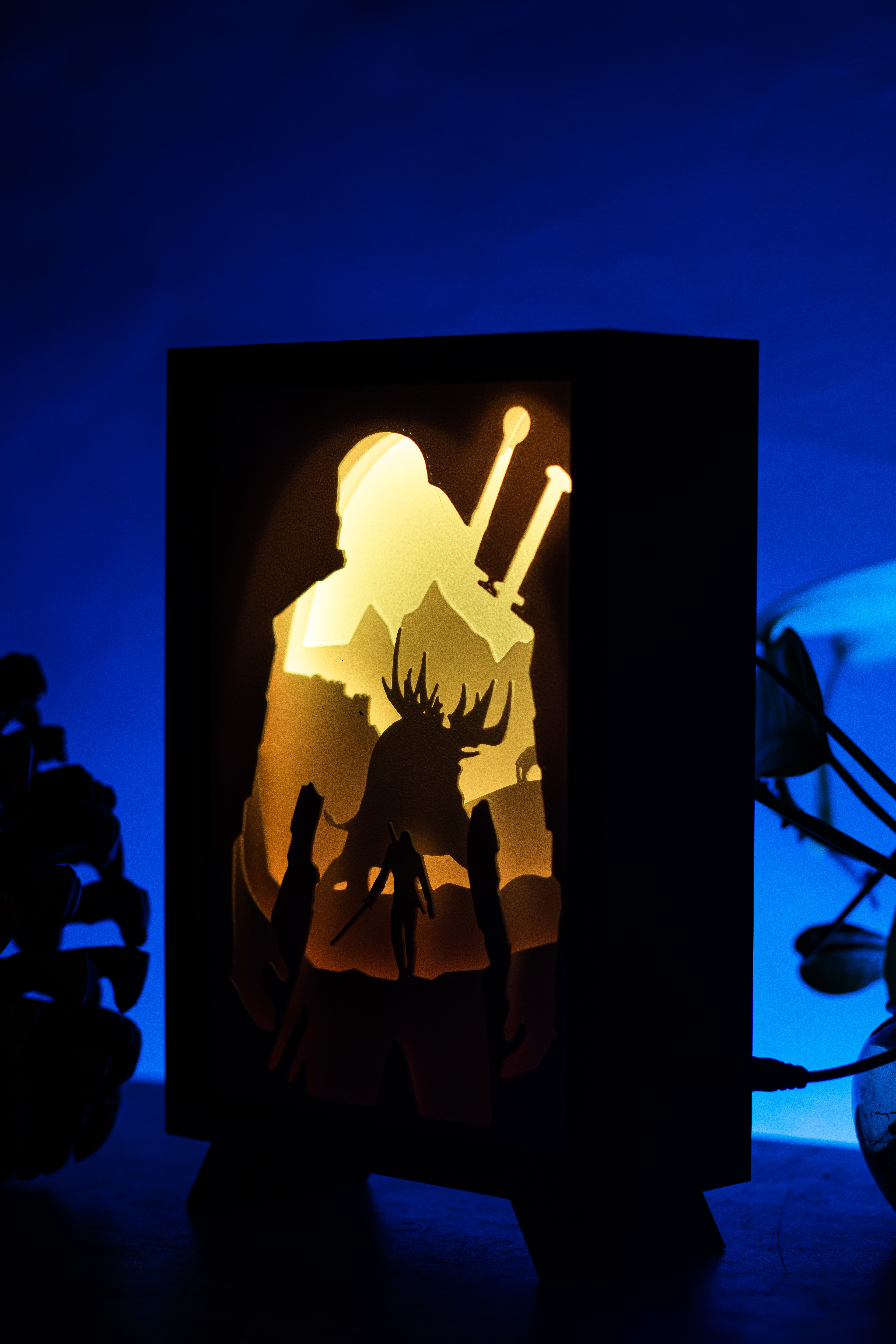 The Witcher Series Shadowbox | 3D Layered RGB LED Art Décor
