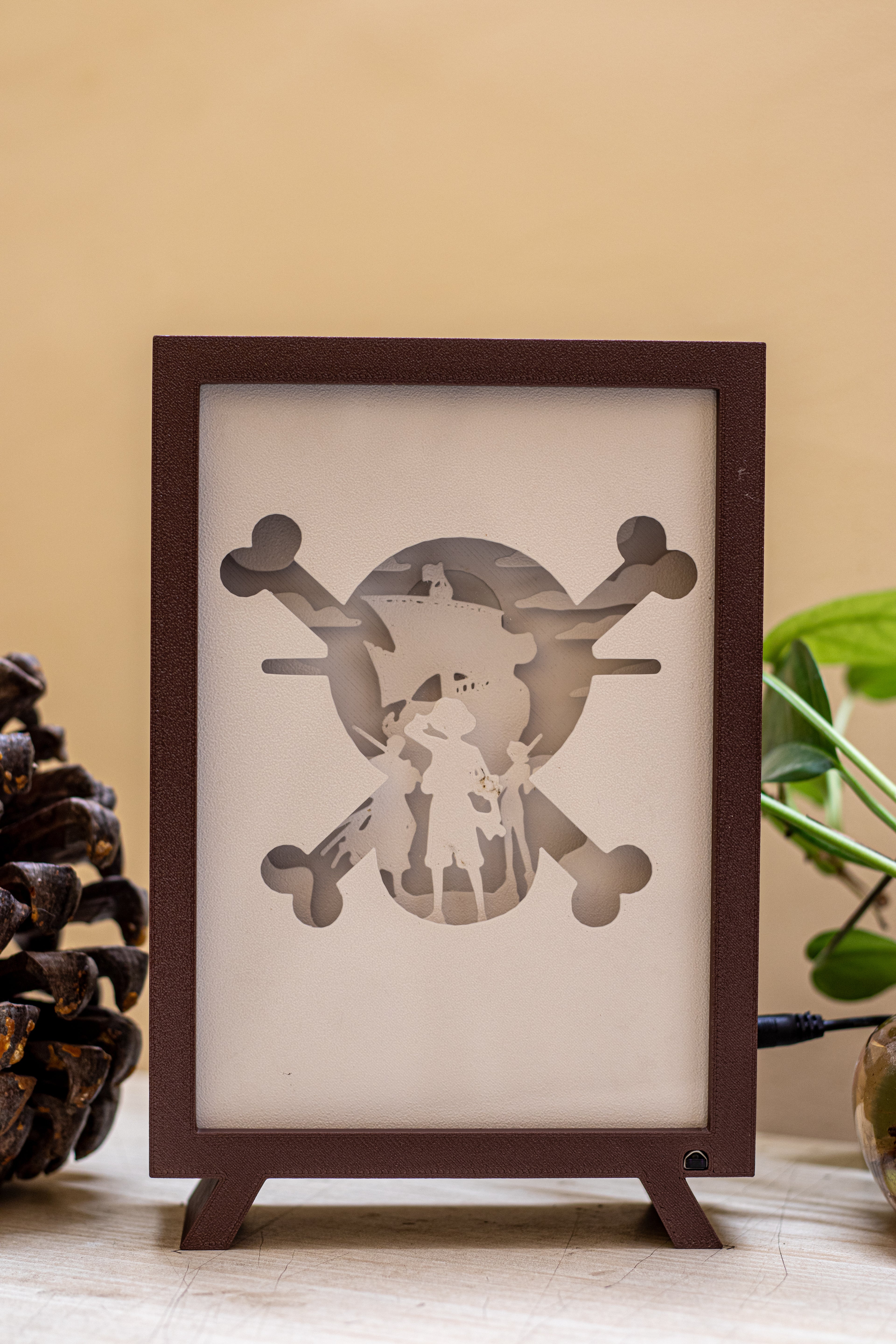 One Piece Anime Shadowbox | 3D Layered RGB LED Art Décor