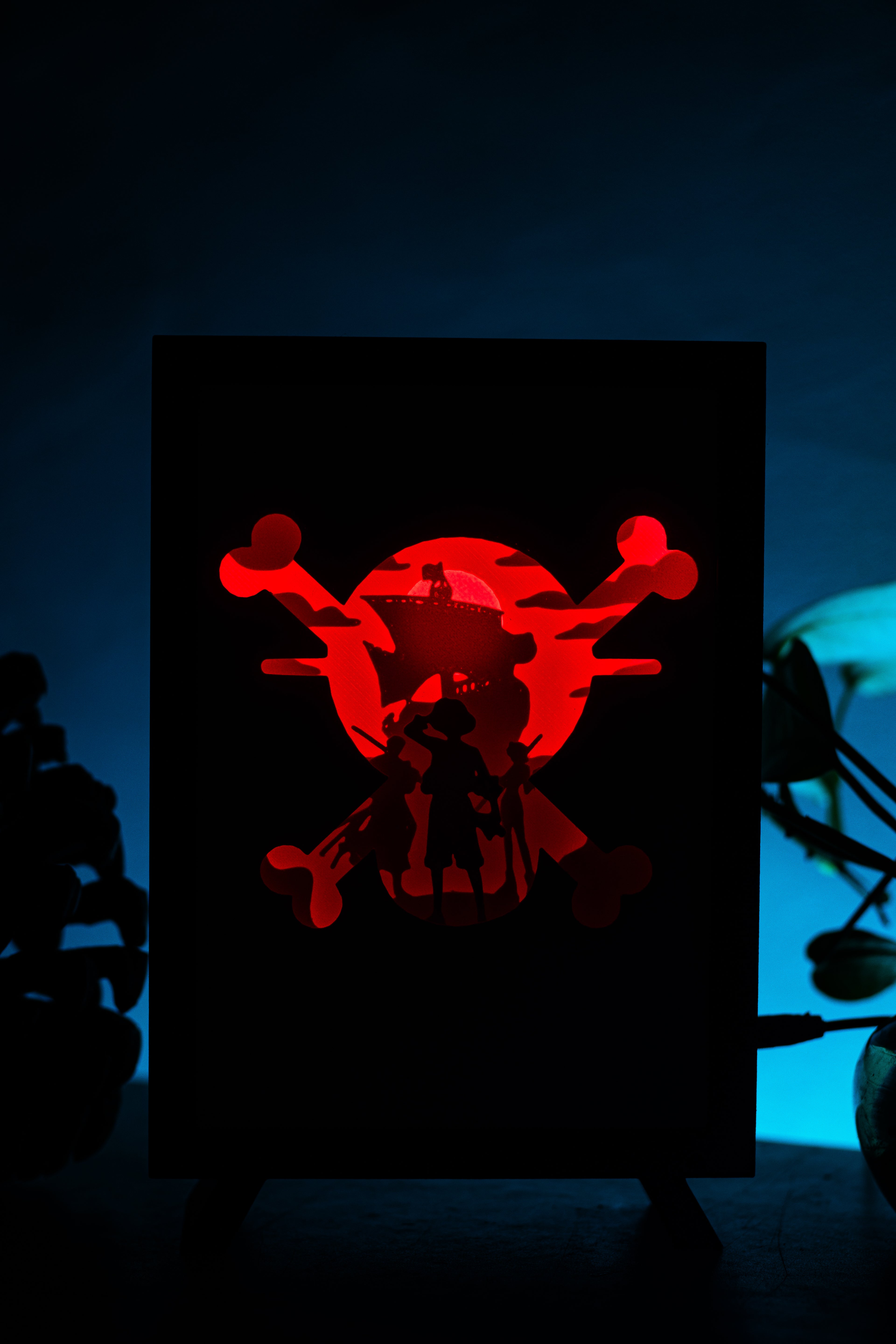 One Piece Anime Shadowbox | 3D Layered RGB LED Art Décor